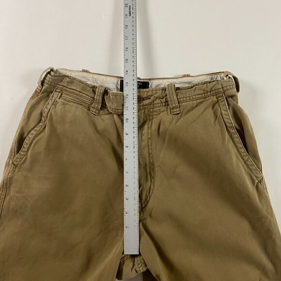 Abercrombie & Fitch Cargo Pants Vintage Fatigues Men 31 S Khaki Drawstring Baggy - Picture 11 of 14